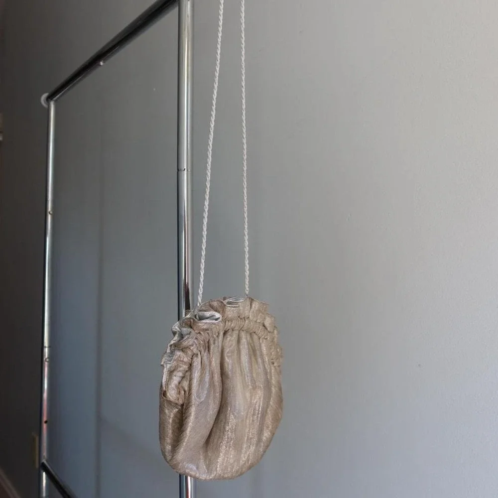 Gold/Silver vintage Grace Chuang metallic mini‎ bag Purse